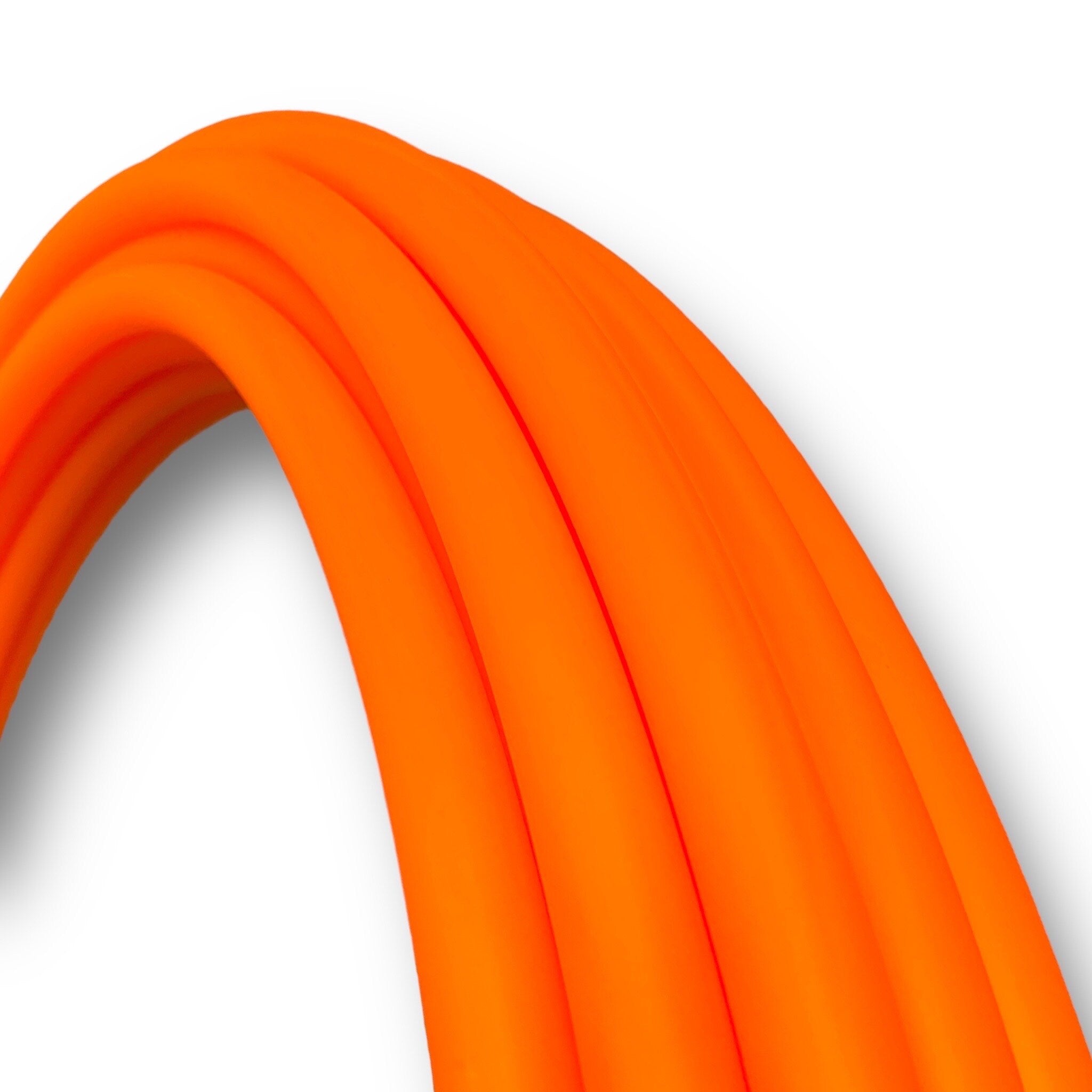 UV Reactive Orange Collapsible Polypro Hula Hoop 5/8" or 3/4”