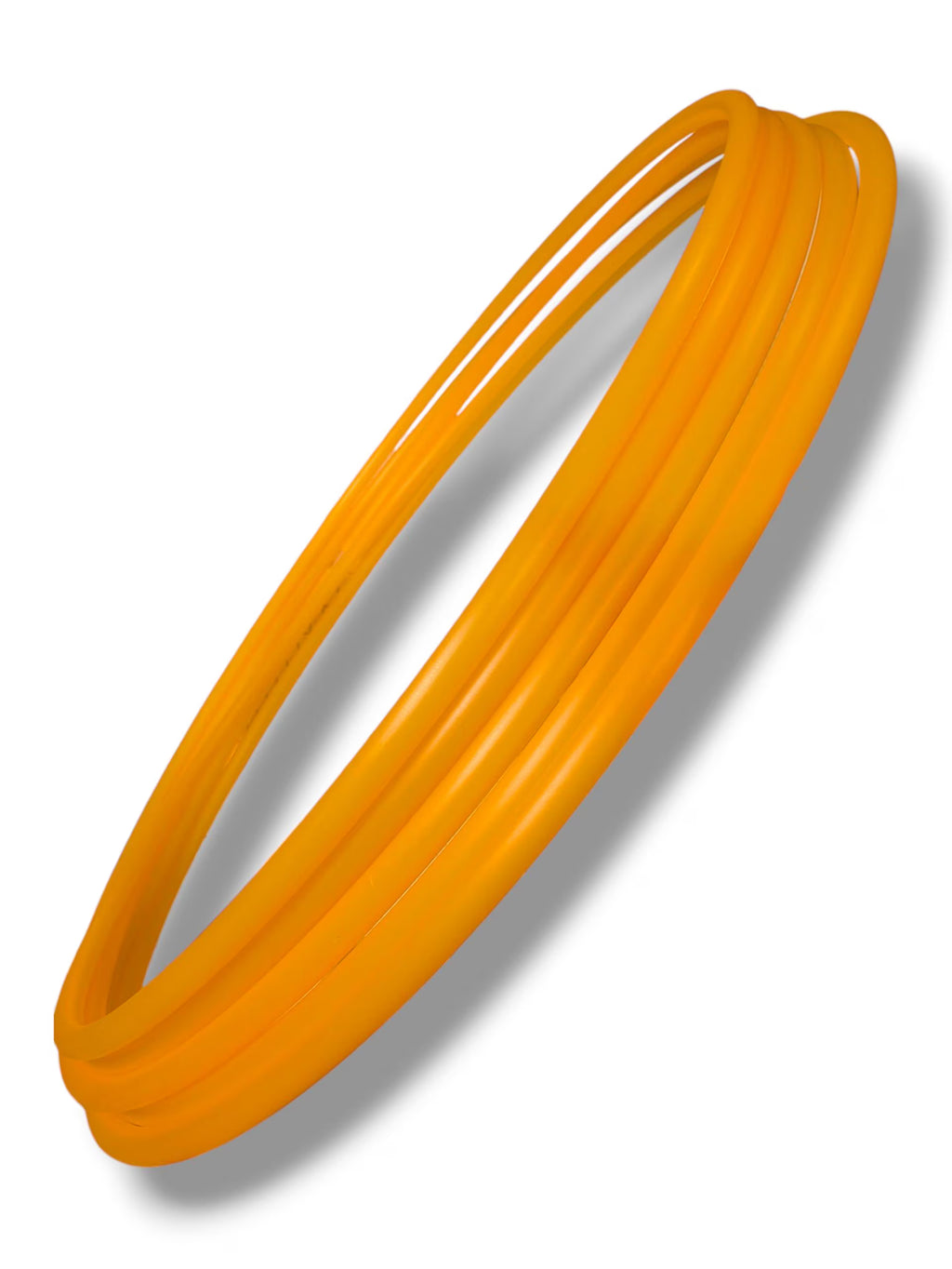 UV Reactive Orange Collapsible Polypro Hula Hoop 5/8" or 3/4”