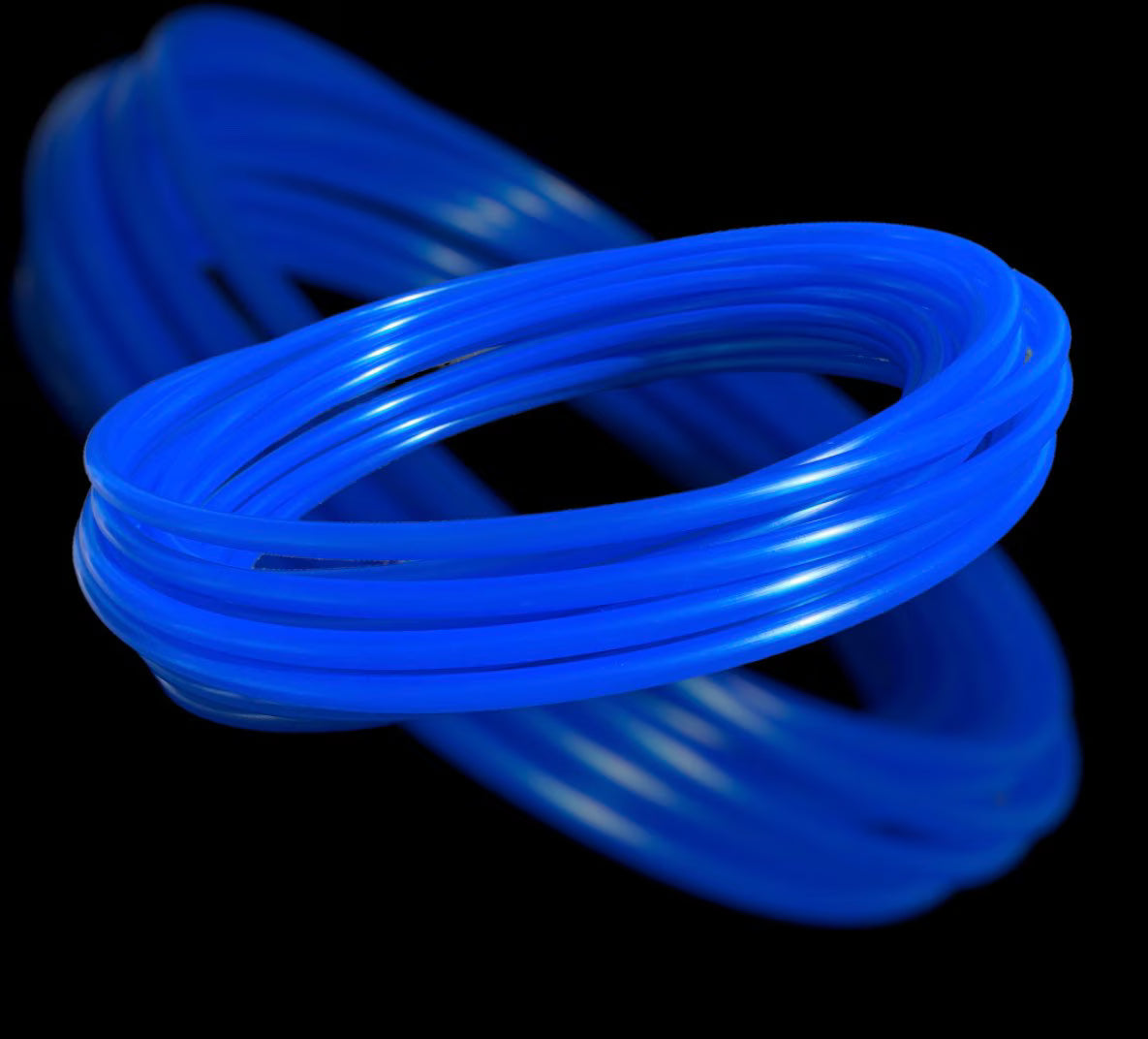 UV Reactive Blue Collapsible Polypro Hula Hoop 5/8" or 3/4”