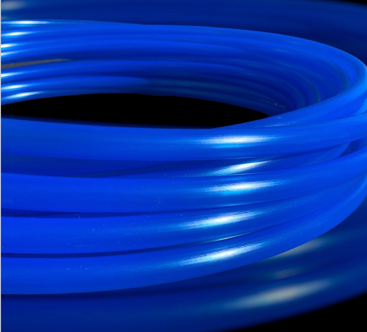 UV Reactive Blue Collapsible Polypro Hula Hoop 5/8" or 3/4”