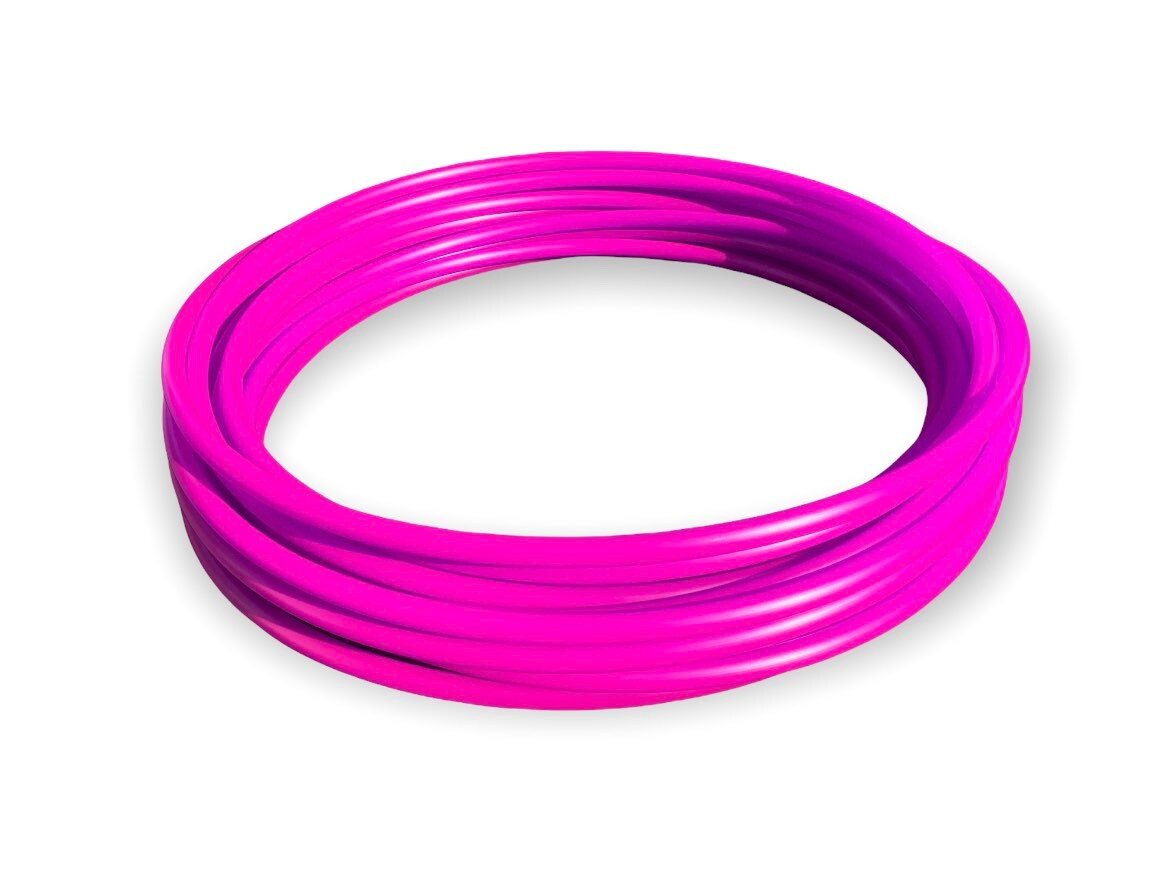 UV Reactive Fuchsia Purple Collapsible Polypro Hula Hoop 5/8" or 3/4”