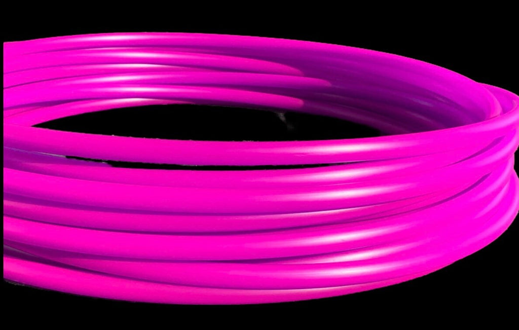UV Reactive Fuchsia Purple Collapsible Polypro Hula Hoop 5/8" or 3/4”