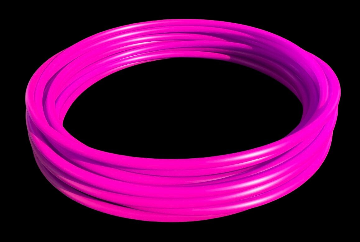 UV Reactive Fuchsia Purple Collapsible Polypro Hula Hoop 5/8" or 3/4”
