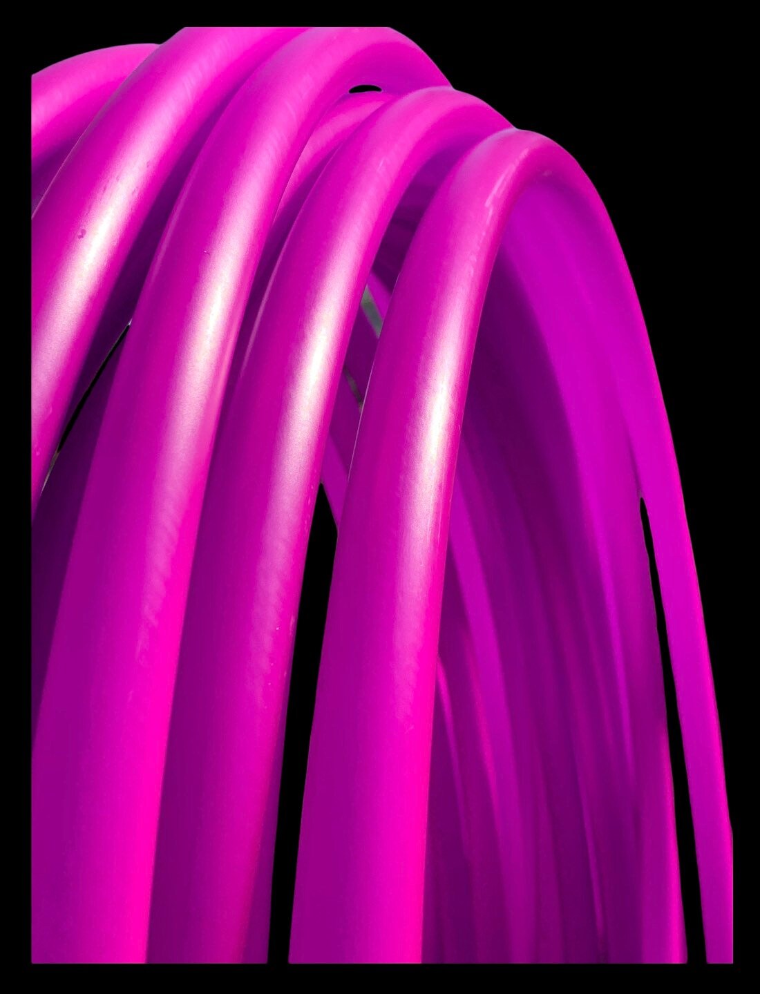 UV Reactive Fuchsia Purple Collapsible Polypro Hula Hoop 5/8" or 3/4”