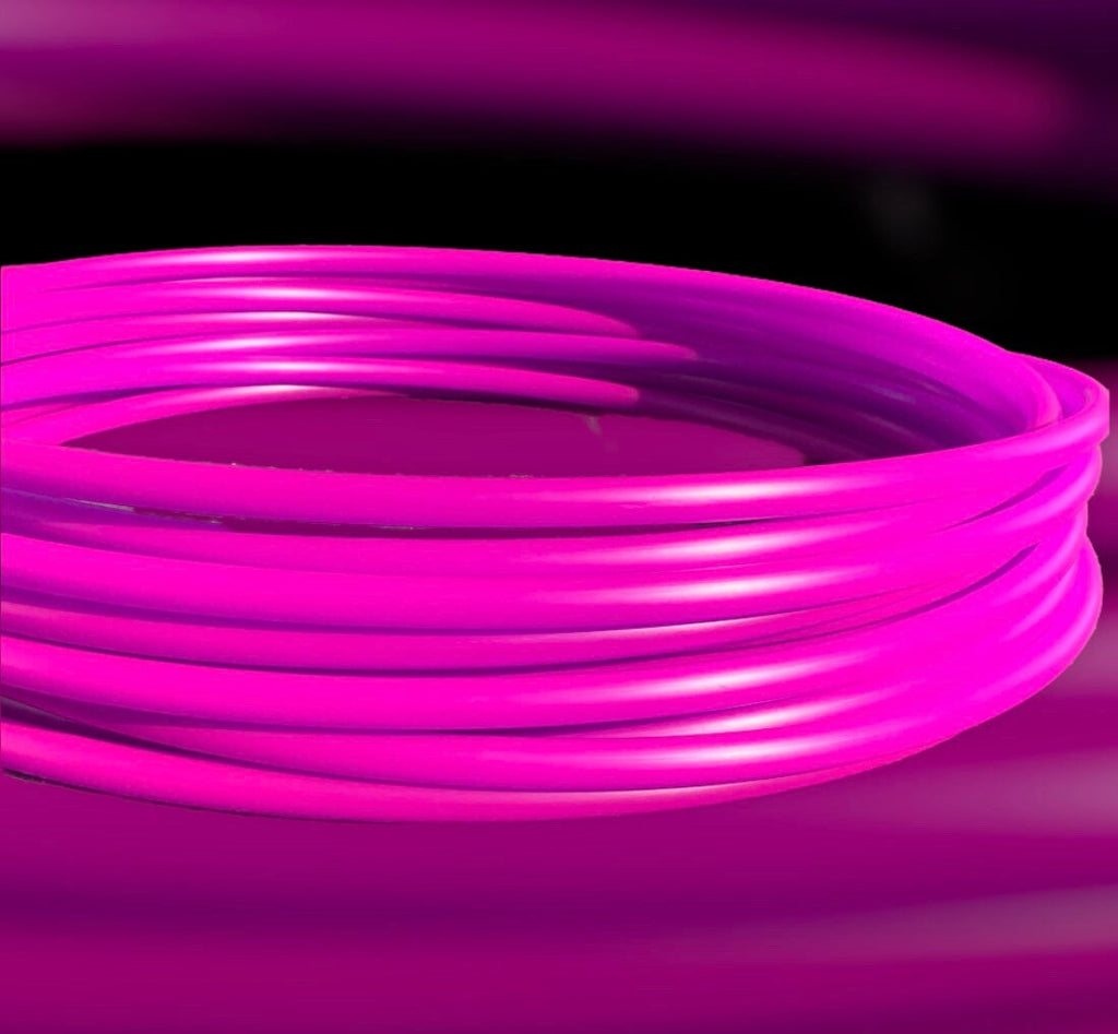 UV Reactive Fuchsia Purple Collapsible Polypro Hula Hoop 5/8" or 3/4”