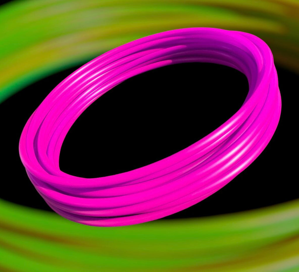 UV Reactive Fuchsia Purple Collapsible Polypro Hula Hoop 5/8" or 3/4”