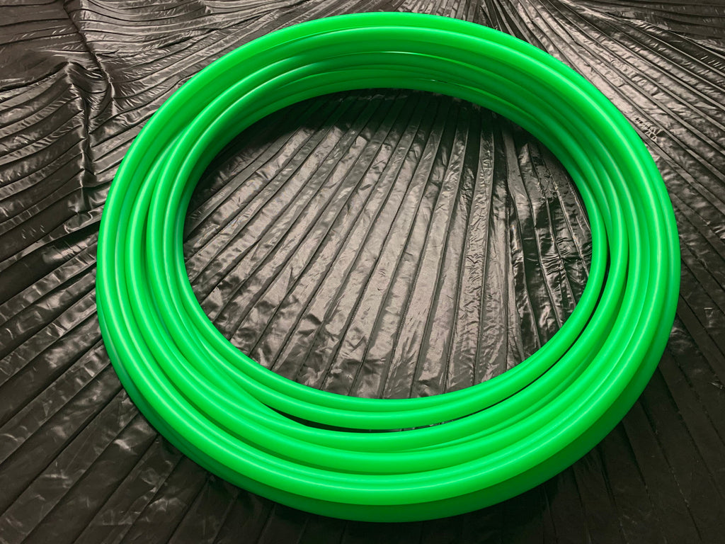 UV Reactive Green Collapsible Polypro Hula Hoop 5/8" or 3/4”