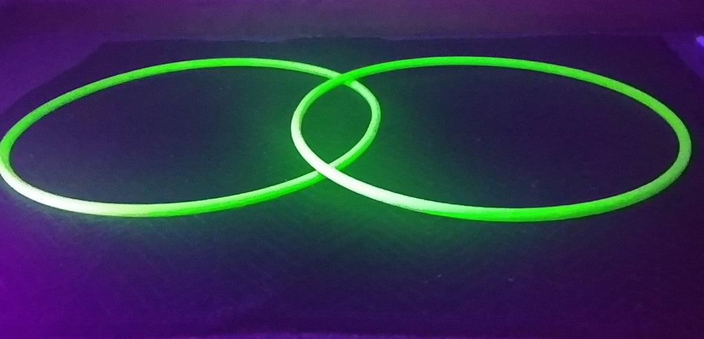 UV Reactive Green Collapsible Polypro Hula Hoop 5/8" or 3/4”
