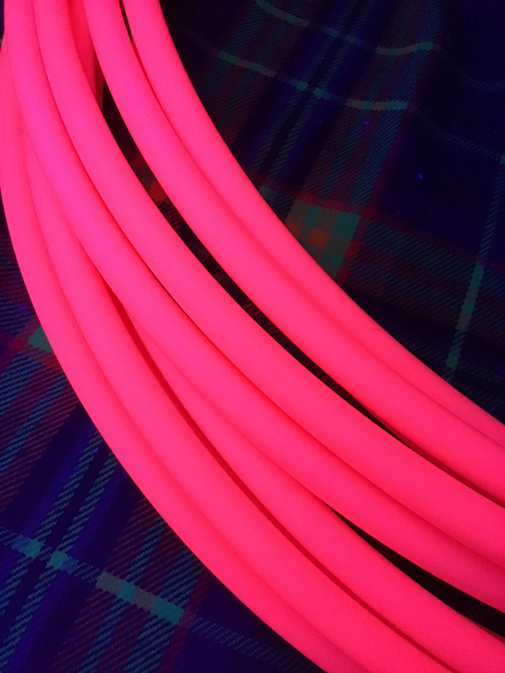 UV Reactive Pink Collapsible Polypro Hula Hoop 5/8" or 3/4”