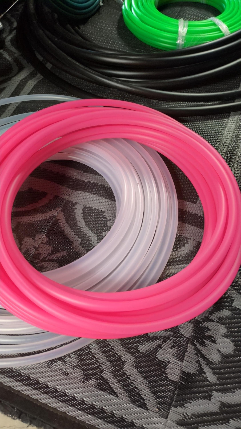 UV Reactive Pink Collapsible Polypro Hula Hoop 5/8" or 3/4”