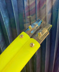 UV Reactive Yellow Collapsible Polypro Hula Hoop 5/8" or 3/4”