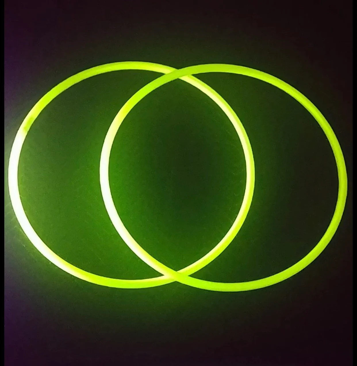 UV Reactive Yellow Collapsible Polypro Hula Hoop 5/8" or 3/4”