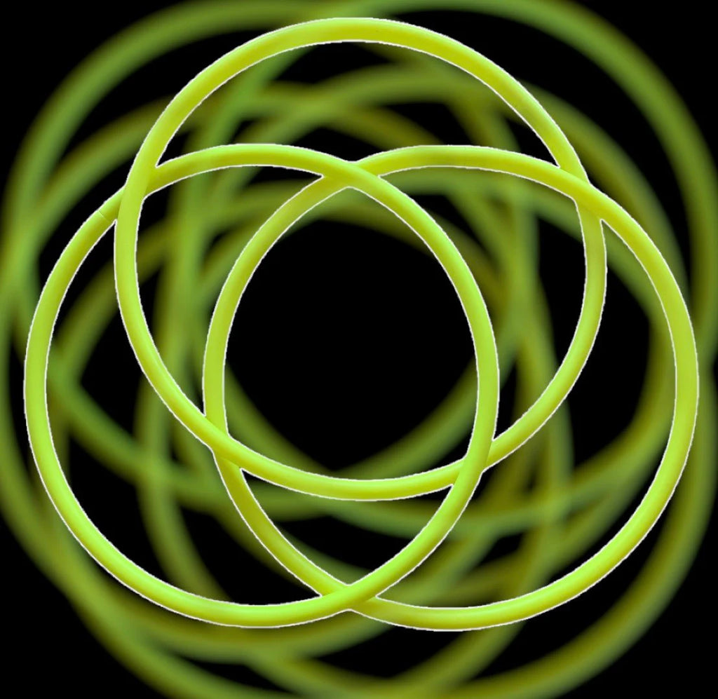 UV Reactive Yellow Collapsible Polypro Hula Hoop 5/8" or 3/4”